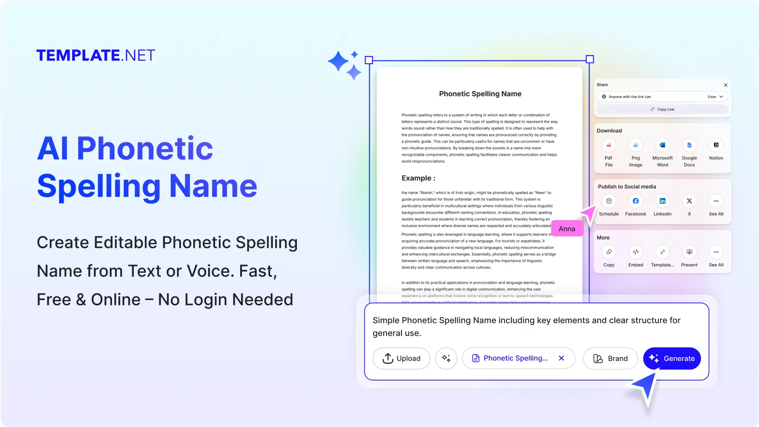 Free AI Phonetic Spelling Name Generator, Free Phonetic Name Spelling Maker Online